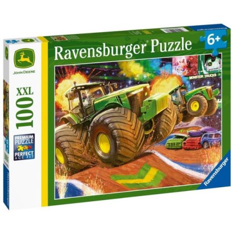 Puzzle John Deere Cu Roti Mari 100 Piese - poza 3