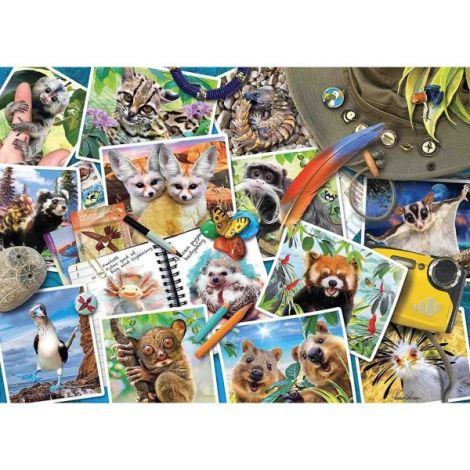 Puzzle Jurnalul De Calatorie Al Animalelor, 1000 Piese - poza 1