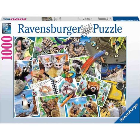 Puzzle Jurnalul De Calatorie Al Animalelor, 1000 Piese - poza 2