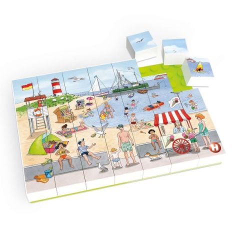 Puzzle La plaja Hubelino (35 piese) - poza 1