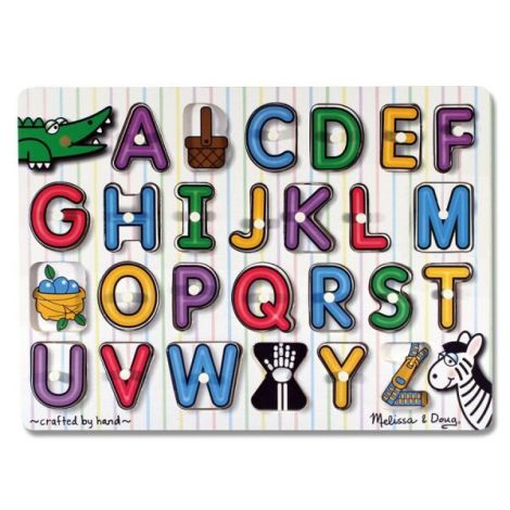 Puzzle lemn Alfabet Melissa and Doug 3272 - poza 3