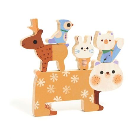 Puzzle lemn animale simpatice, Djeco - poza 4