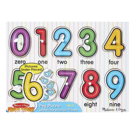 Puzzle lemn Cifrele Melissa & Doug - 3273 - poza 1