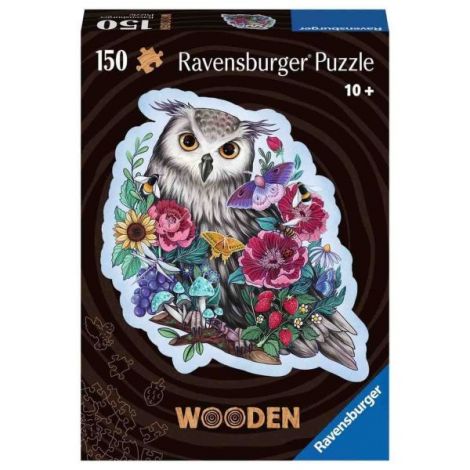 Puzzle Lemn Contur Bufnita, 150 Piese - poza 2