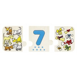 Puzzle lemn cu autocorectie invata Numerele - poza 2