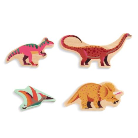 Puzzle lemn Dinozauri, Djeco - poza 3