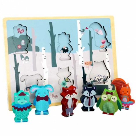 Puzzle lemn - Forest Friends - poza 1