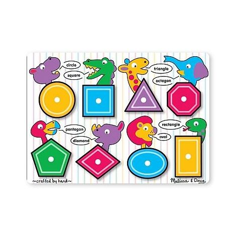 Puzzle lemn Forme geometrice Melissa and Doug - poza 2