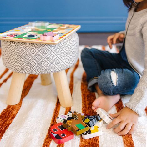 Puzzle lemn in relief Animale de ferma Melissa and Doug - poza 3