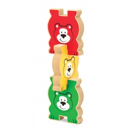 Puzzle lemn in relief Ursuletii colorati - poza 5