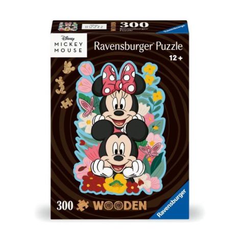 Puzzle lemn Mickey si Minnie 300 piese - poza 2