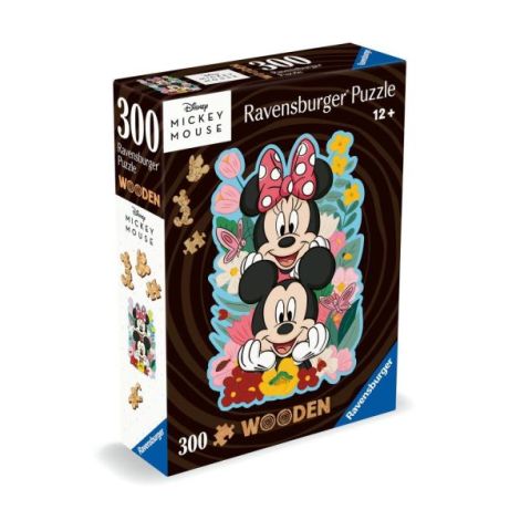 Puzzle lemn Mickey si Minnie 300 piese - poza 3