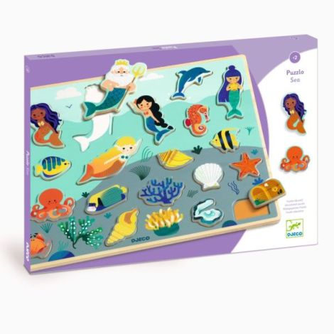 Puzzle lemn Ocean, Djeco - poza 1