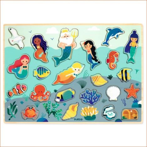 Puzzle lemn Ocean, Djeco - poza 4