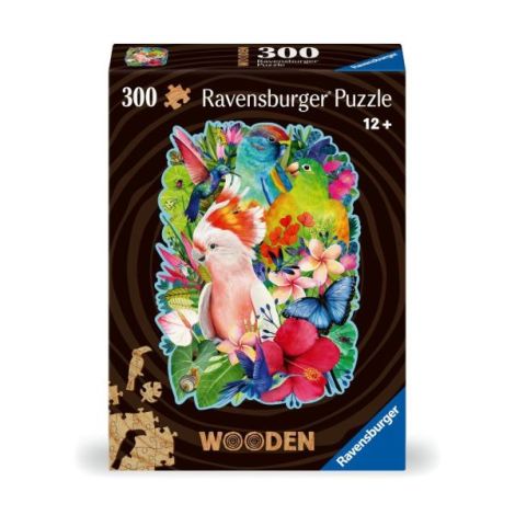 Puzzle lemn pasari 300 piese - poza 2