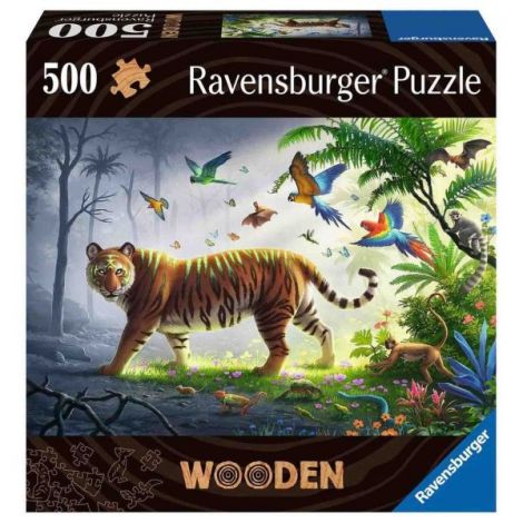 Puzzle Lemn Tigru, 500 Piese - poza 2