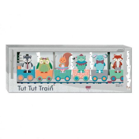 Puzzle lemn Trenul Tut Tut - Forest Friends - poza 1