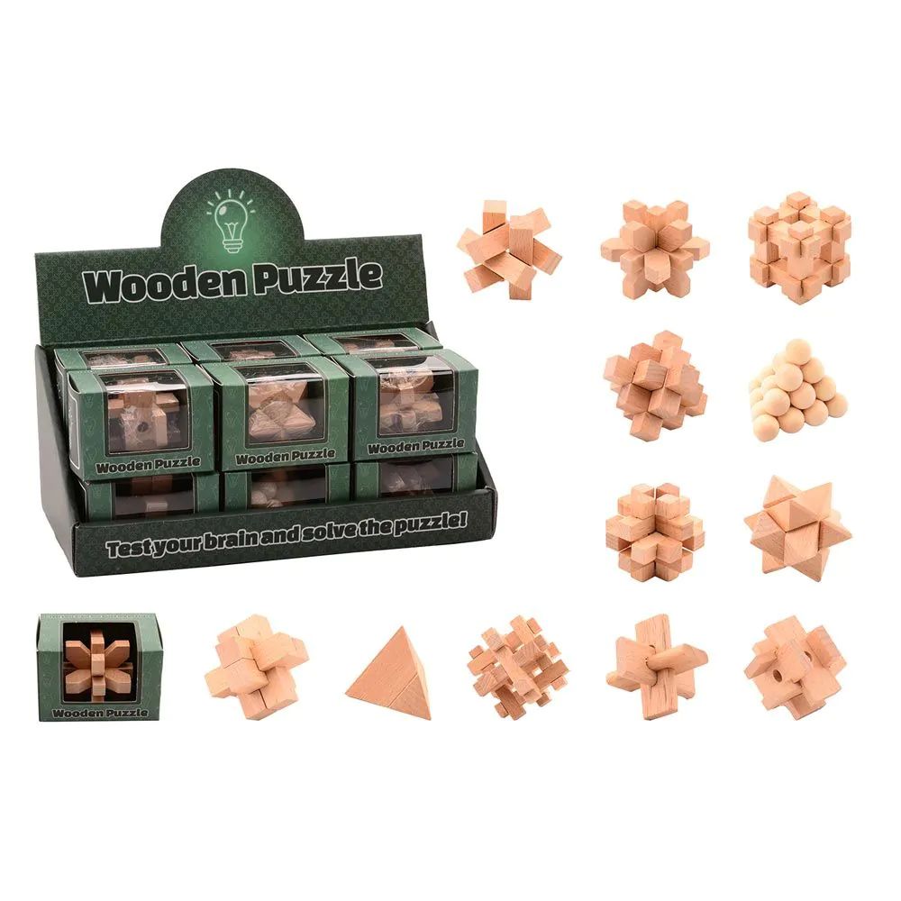 Puzzle Logic 3d din Lemn John Toys diverse modele - poza 1