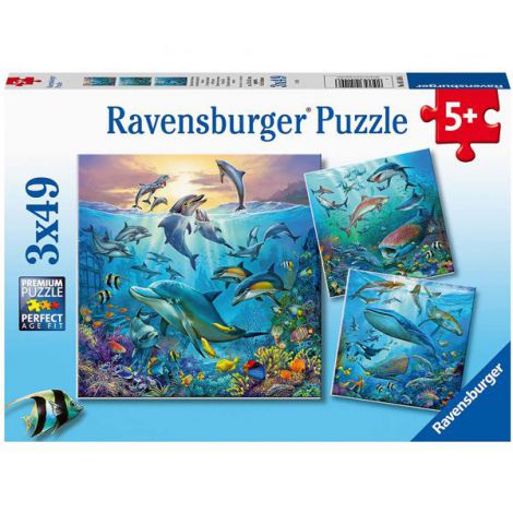 PUZZLE LUMEA SUBACVATICA, 3x49 PIESE - poza 1