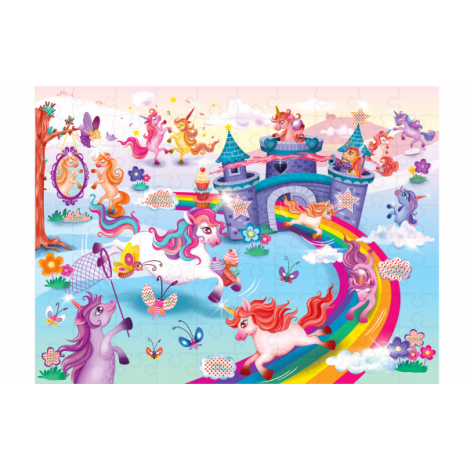 Puzzle magic - secretele unicornilor (100 piese) - poza 3