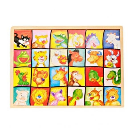 Puzzle mare din lemn, Potriveste imaginile - poza 1