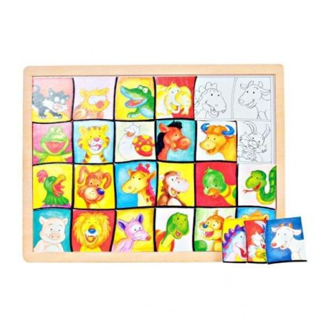 Puzzle mare din lemn, Potriveste imaginile - poza 3