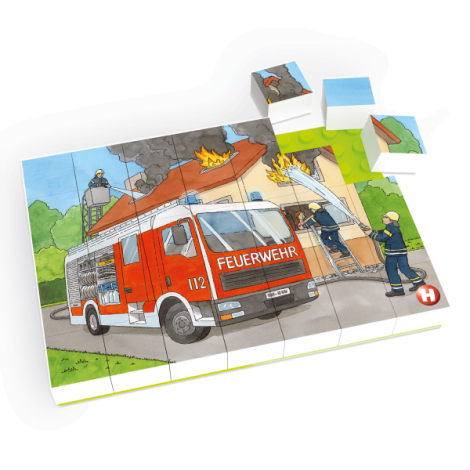 Puzzle Masina de pompieri Hubelino (35 piese) - poza 1