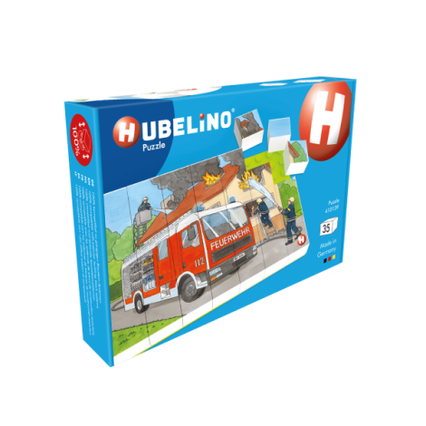 Puzzle Masina de pompieri Hubelino (35 piese) - poza 4