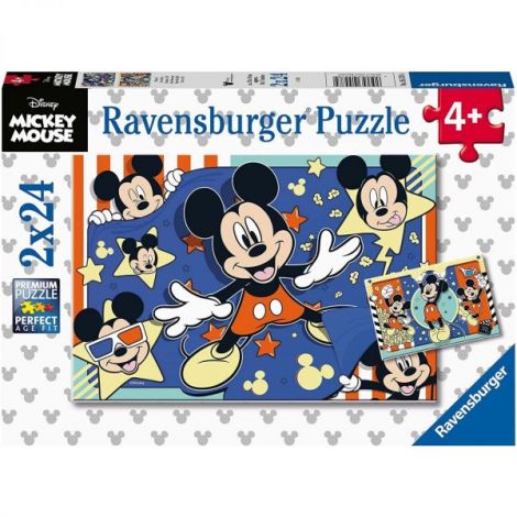 Puzzle Mickey, 2X24 Piese - poza 2