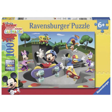 PUZZLE MICKEY CU SKATEBOARD, 100 piese - poza 1