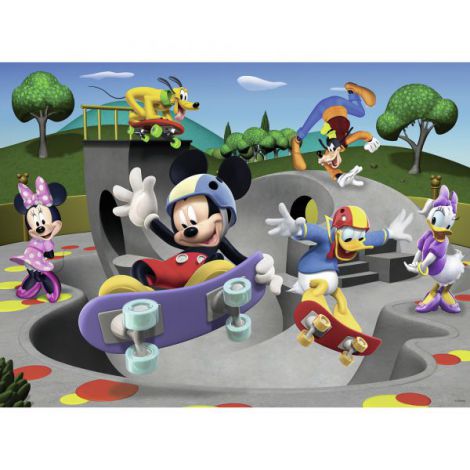PUZZLE MICKEY CU SKATEBOARD, 100 piese - poza 2