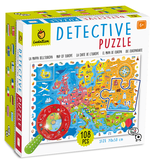 PUZZLE MICUL DETECTIV - HARTA EUROPEI