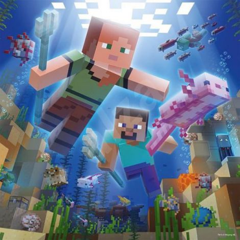PUZZLE MINECRAFT, 3x49 PIESE - poza 3