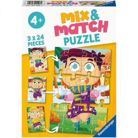 PUZZLE MIX&MATCH HAINE COLORATE, 3x24 PIESE - poza 1