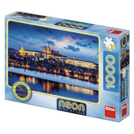 Puzzle neon - castelul praga (1000 piese) - poza 1