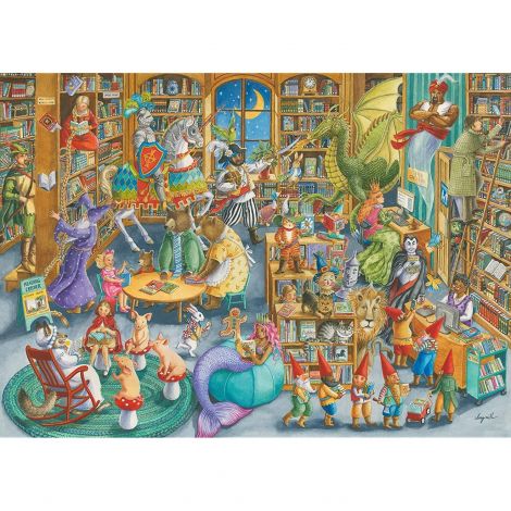 PUZZLE NOAPTE IN LIBRARIE, 1000 PCS - poza 2