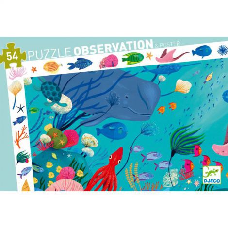 Puzzle observatie Djeco, Acvatic - poza 5