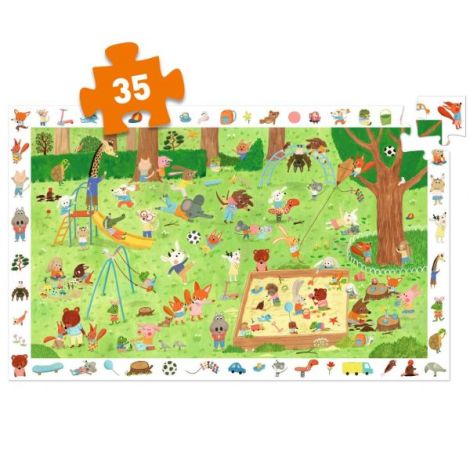 Puzzle observatie Gradina micilor prieteni, Djeco - poza 3