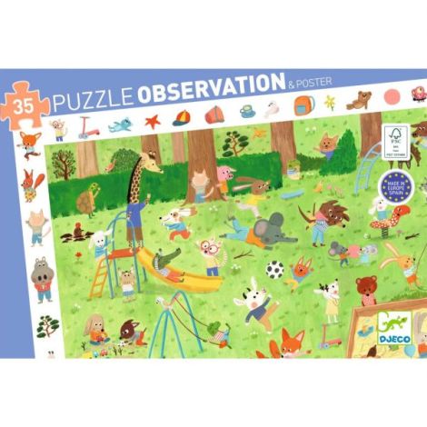 Puzzle observatie Gradina micilor prieteni, Djeco - poza 4