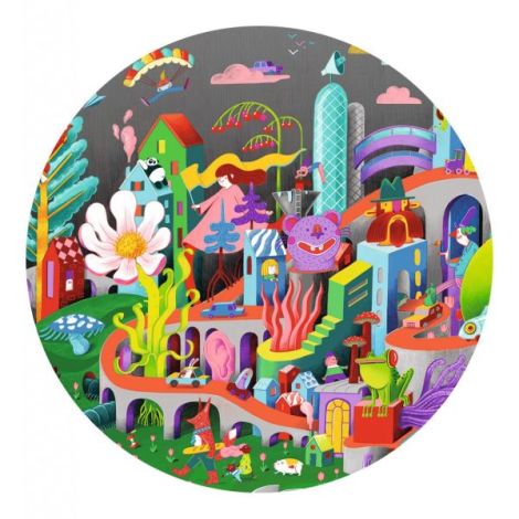 Puzzle observatie Nebunia din oras, Djeco - poza 2