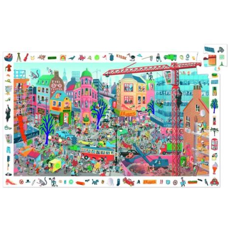 Puzzle observatie Orasul, Djeco - poza 2