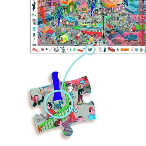Puzzle observatie Orasul, Djeco - poza 3