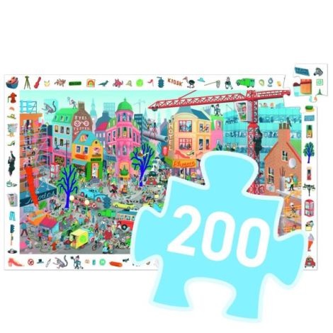 Puzzle observatie Orasul, Djeco - poza 4