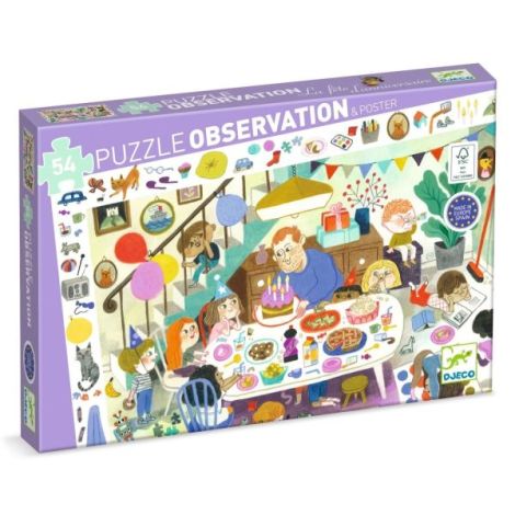 Puzzle Observație Petrecerea , Djeco - poza 1