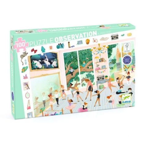 Puzzle observatie Scoala de dans, Djeco - poza 1