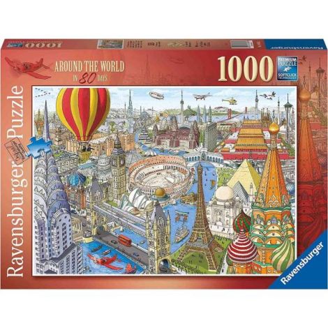 Puzzle Ocolul Pamantului In 80 De Zile, 1000 Piese - poza 2