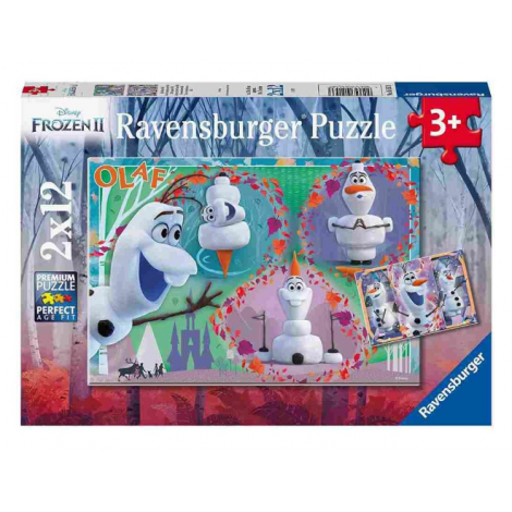PUZZLE OLAF, 2x12 PIESE - poza 1
