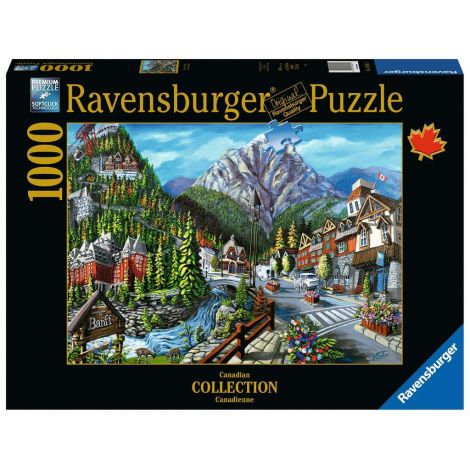 PUZZLE ORASUL BANFF, 1000 PIESE - poza 1
