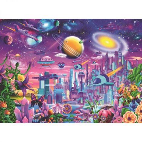 Puzzle Orasul Cosmic, 200 Piese - poza 1