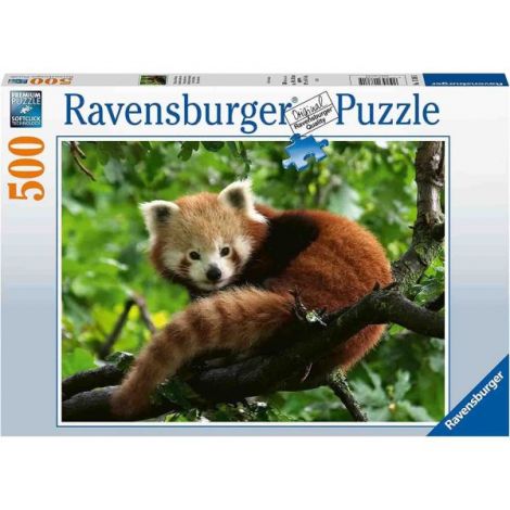 Puzzle Panda Rosu, 500 Piese - poza 2